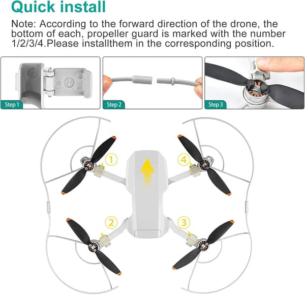 Mini 2 SE Propeller Guard for DJI Drone Propeller, Sikkerhetstilbehør