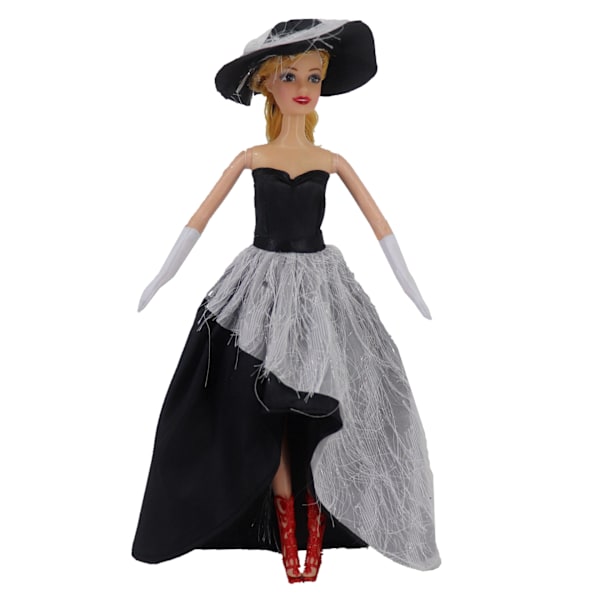 30 cm Barbie-nuken vaatteet, 10 kpl, muodikkaat prinsessamekot M