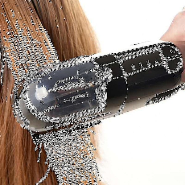 USB-uppladdningsbar hårtrimmer med kluvna ändar