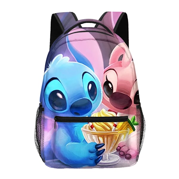 Disney Lilo Stitch Kawaii Pojkar Flickor Barn Skolväskor Kvinnor Hög Kapacitet Ryggsäck Tonåringar Reseryggsäck Mochila Escolar style 13