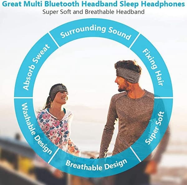 Bluetooth Sport Sömnhörlurar med HD-stereo - Perfet
