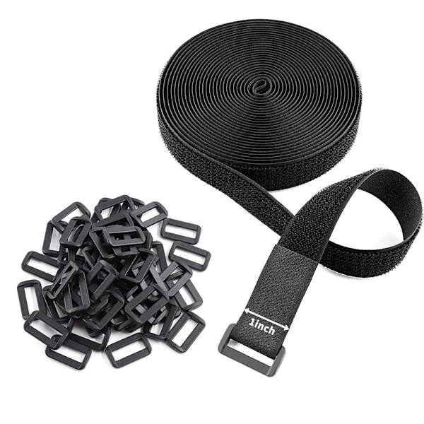 10m x 25mm Genanvendelige Velcro Stropper, Justerbare Kabelbindere