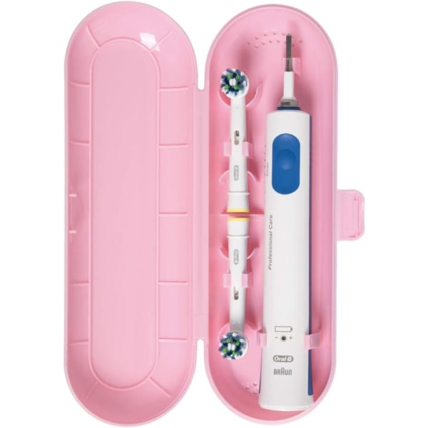 Tannbørsteetui for Oral B & Philips Sonicare, rosa