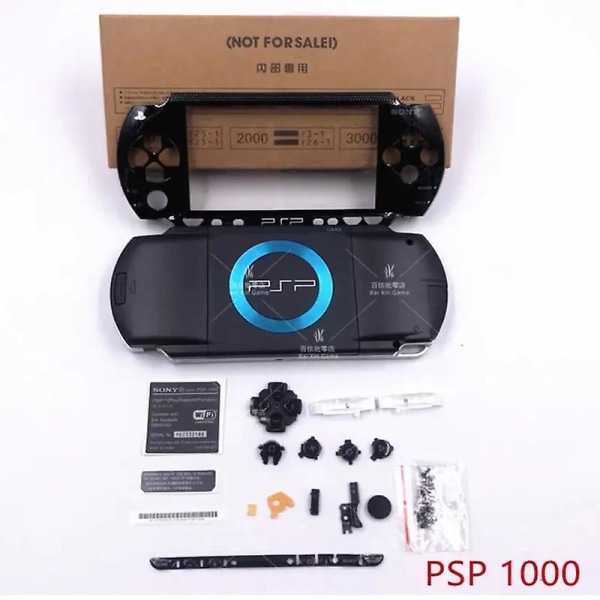 Full Housing Case for Sony PSP1000 PSP 1000 Komplett Shell Høy Kvalitet Multi Color Case Replacement med Knapper Kit Shell