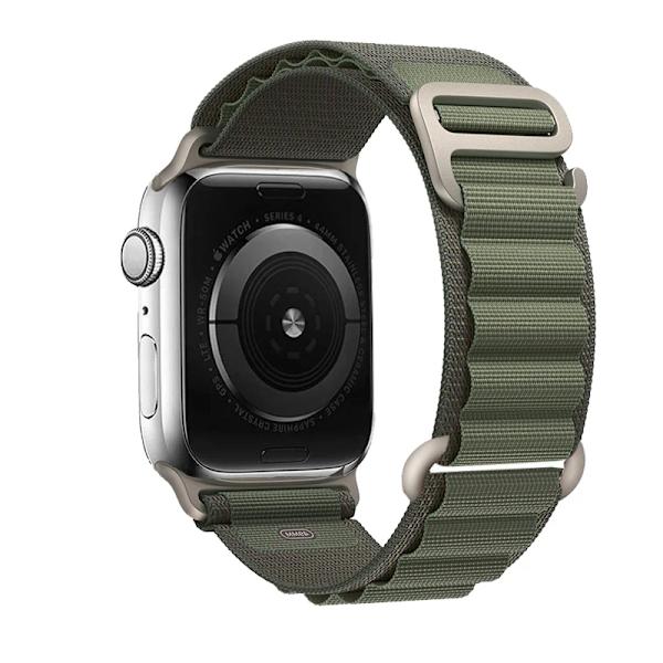 Alpin loop för Apple Watch band 49mm 44mm 40mm 45mm 41mm 42mm 38mm 49 44 45 mm armband iWatch series 7 6 3 se 8 Ultra 49 band grön green 38mm 40mm 41mm