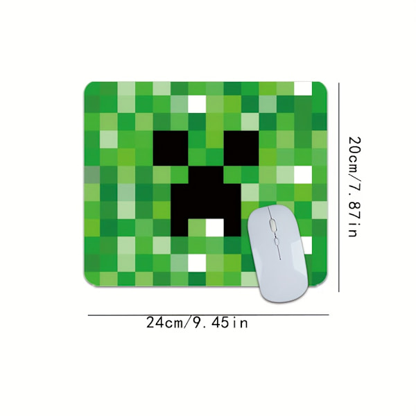 Sød Pixel Monster Musemåtte Gradient Green Mouse Pad