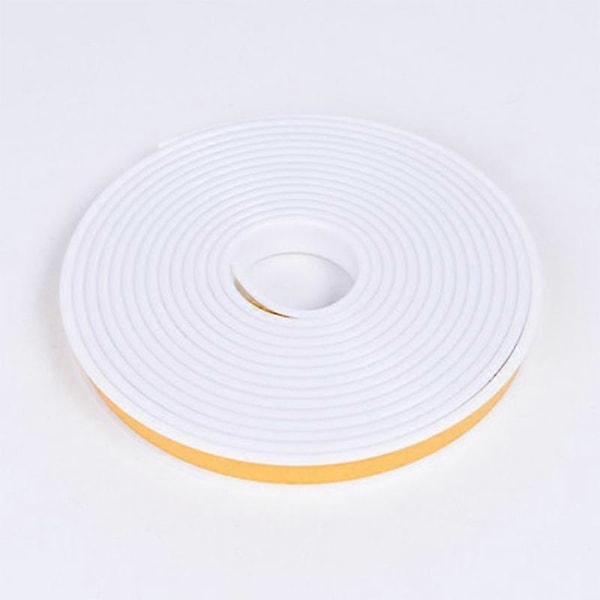5M U-formet Kantlist Selvklebende Kantlist TPE Gummi Treplate Stol Bord Beskyttelse Møbeldekorasjon hvit[qb] 12mm white