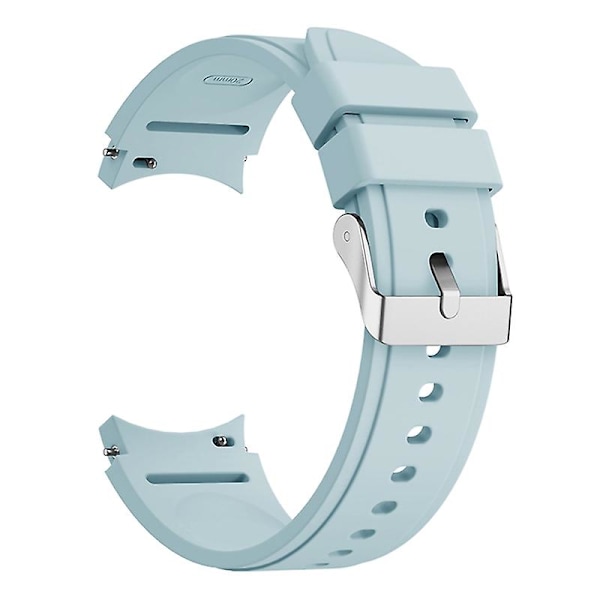 Mjukt silikonarmband 20 mm ersättningsarmband för smartwatch kompatibelt med Samsung Galaxy Watch4 40/44mm Jikaix Light Blue