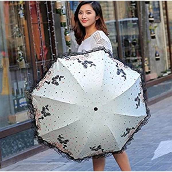 Mini parasoller (blå), enkel sommerfuglespids i sidstil Portab