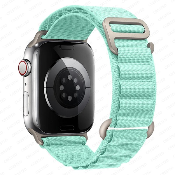Alpin loop för Apple Watch band 49mm 44mm 40mm 45mm 41mm 42mm 38mm 49 44 45 mm armband iWatch series 7 6 3 se 8 Ultra 49 band spray grön spray green 42 44 45-ultra 49mm