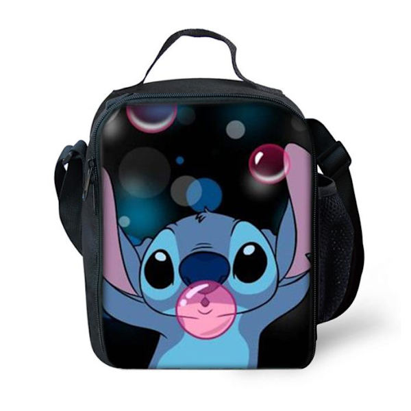 Lasten tytöille ja pojille Lilo ja Stitch -lounaslaukku kouluun ja toimistoon B