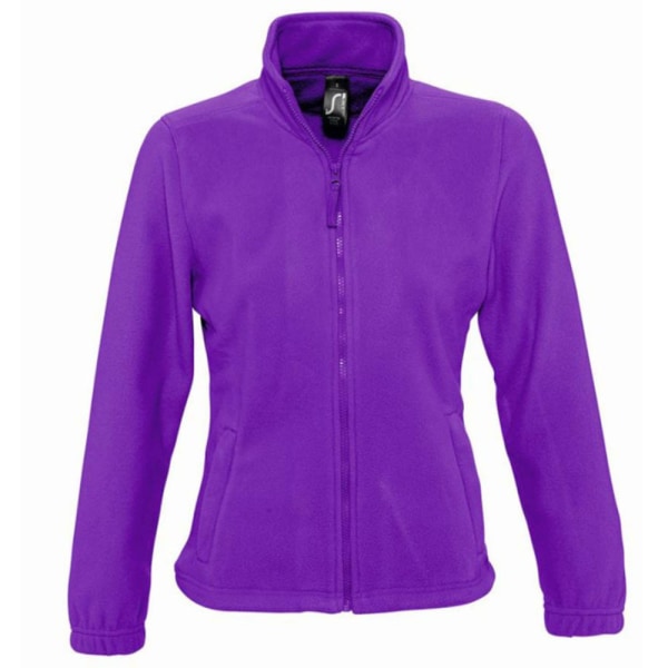 SOLS Dame/Dame North Full Zip Fleecejakke Mörklila Mørk Lilla Mørk Lilla Dark Purple XXL