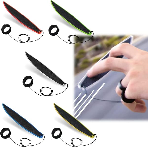 Finger Surfebrett, 5 stk. Finger Skateboard, Finger Surfebrett Leker, Mini Surfebrett, Stressreduserende Surfebrett(BT)