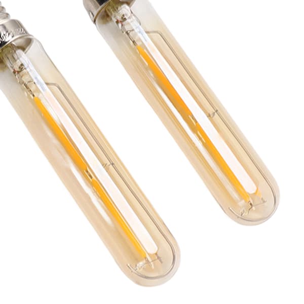 2 stk LED rørlampe 4W E14 2300K Rørformet pære T20x120 220‑240V til belysning