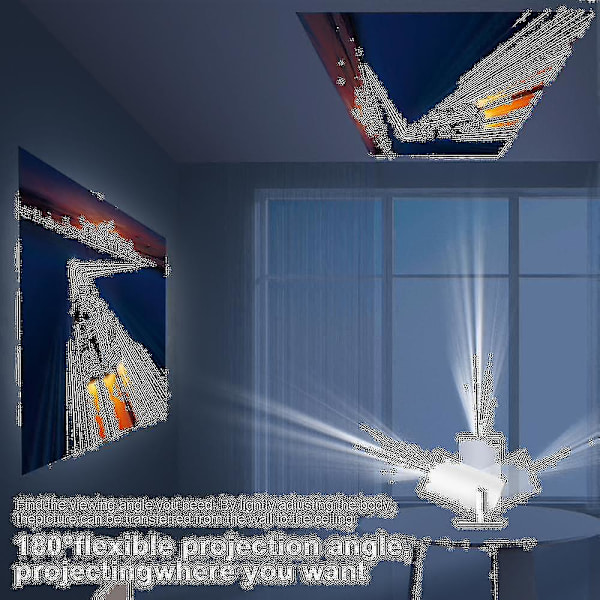 Projektor 4k Android 11 Dual Wifi6 200 Ansi Allwinner H713 Bt5.0 1080p 1280*720p Hjemmekino Utendørs Bærbar Projektor
