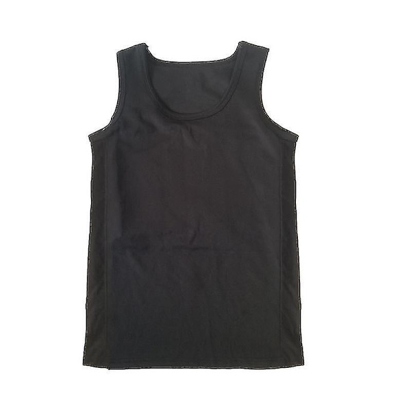 Haleychan Dame Tomboy Bryst Binder Badetøj Trans Lesbisk Tank Top Pullover Korset Badetøj Flad Bryst S-3xl (kun svømmevest -hg Sort Black XL
