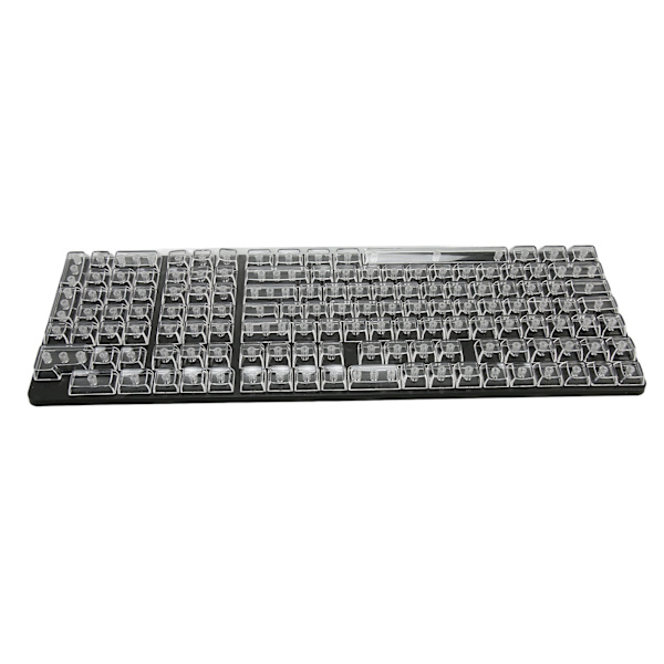 Keycap-sæt 132 taster Høj transparent PC CBSA højde Mat ergonomisk DIY mekanisk tastatur udskiftningstast hvid