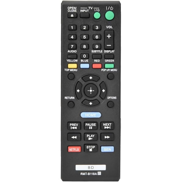 Bdp S185 Sony Bdp S185 Abs Musta Rmt B118A Kaukosäädin Sony Blu Ray -soittimelle Bdp185C Bdpbx18 Bdpbx3100 Bdps185