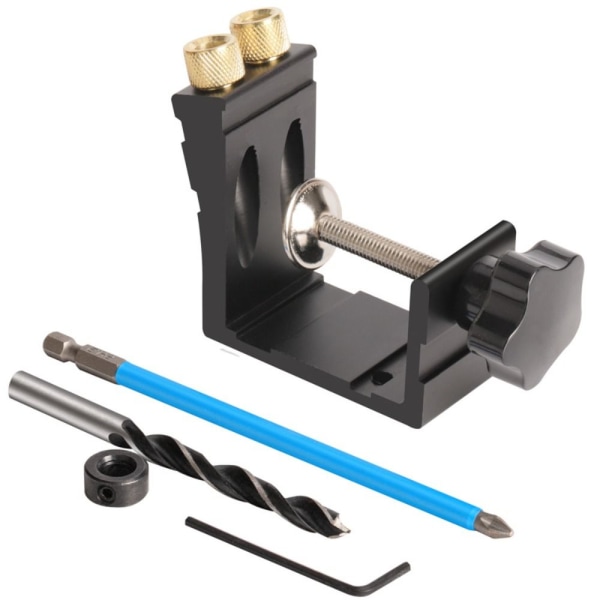 46PCS/Set Lommehull Jig Skrå hullsøker SVART Black