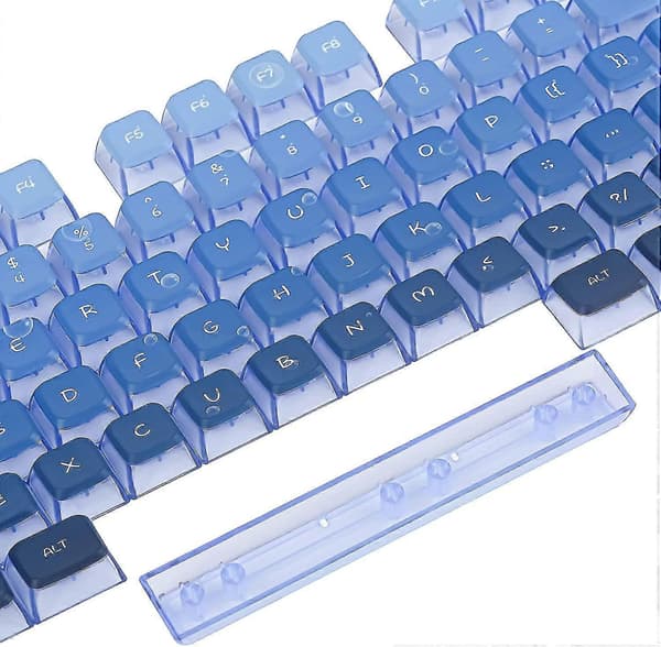 Pudding Keys 60 prosent, 118 Dye-sublimeringstaster, ASA-profil tilpassede taster (kun tastehetter) Blue Whale