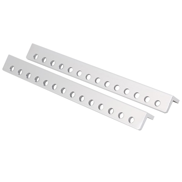 2x robotin alumiinipalkki LS-muotoinen 14-reikäinen teollisuustarvike 12 x 120 mm 3103-0014-0120