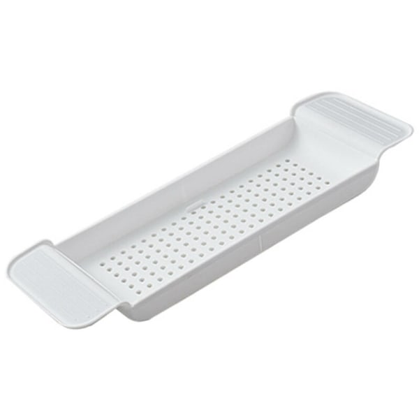 Badekarhylde, Stabil Placering, Udvidbar Plastmateriale, Dræningsdesign, Badekarhylde, Badeværelses Badekarbord (Hvid??)