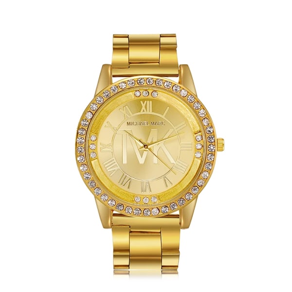 Reloj Mujer Luksusur Luxury Watch Toppmerke Mote Diamantklokke Rustfritt Stålklokke Hot zegarek damski Montre Femme Gold