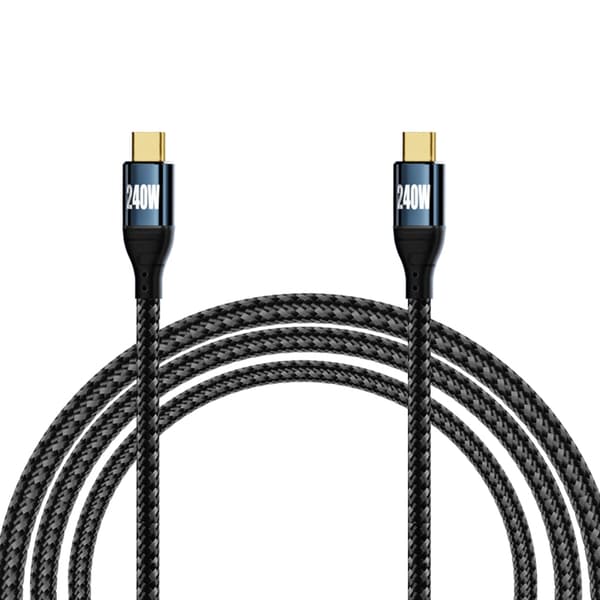 240W Type-C-kaapeli USB C -pikalatauskaapeli 48V5A Virtalähde PD-pikalatauskaapeli Datansynkronointikaapeli
