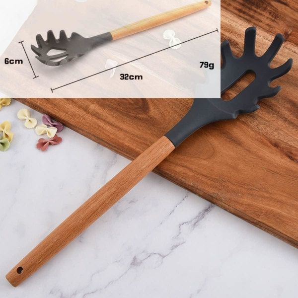 Delicøs Pastaskål med Portionering, Pastaskål, Non-Stick, Sikker Madlavningsredskab