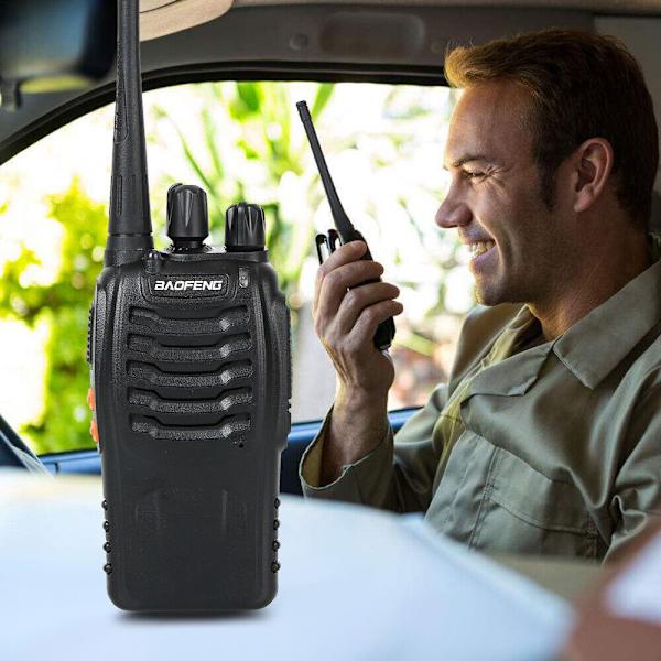 2x Walkie Talkie Radio Handhållna Radioapparater 16 Kanaler 400-470MHZ