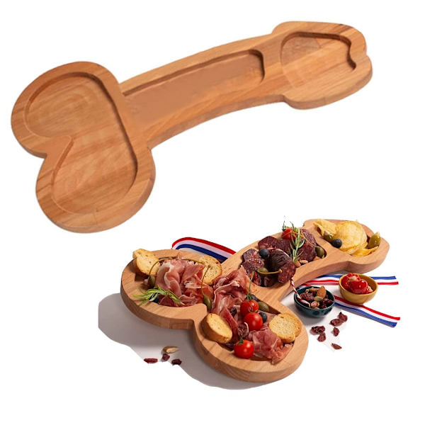 Vinkött Ostbräda Charkbricka träådring wood grain small-left