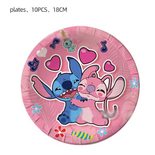 Stitch Angel syntymäpäiväjuhlat koristetarvikkeet