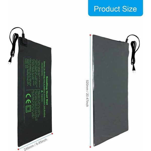 220v Heating Mat for Seedlings, Reptiles, Plants, Electronic Heating Mat, Heating Plate, Terrarium, Hydroponic Heating Pad (bt)