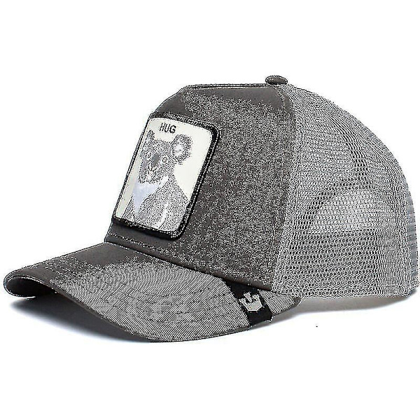 Aikuisten musta Panther Mesh -lippis Kesä Baseball -lippis Trucker -lippis W-WELLNGS Koala