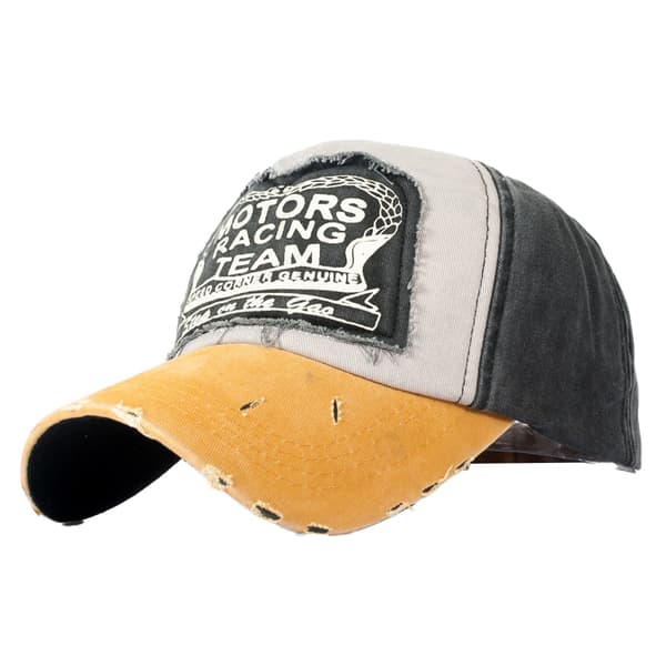Broderede Justerbare Baseball Caps til Mænd & Kvinder Strapback Caps(qb) Yellow