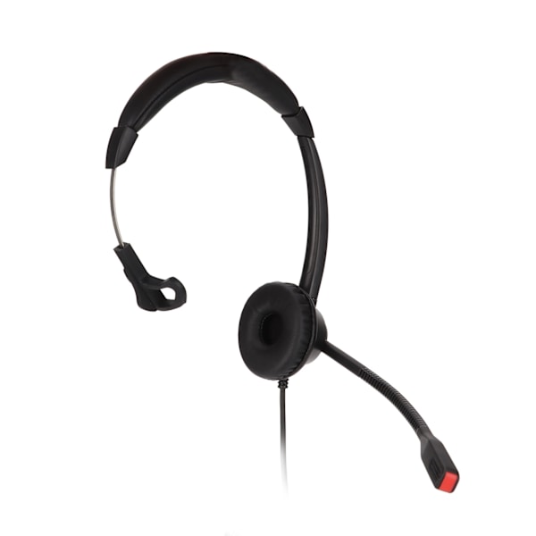 Enkelt øretelefon headset støjreduktion lydstyrkejustering mute USB erhvervsheadset med mikrofon sort H390‑ USB‑1