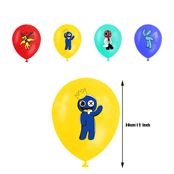 Roblox Rainbow Friends 2 Tema Festutstyr Kit Ballongsett