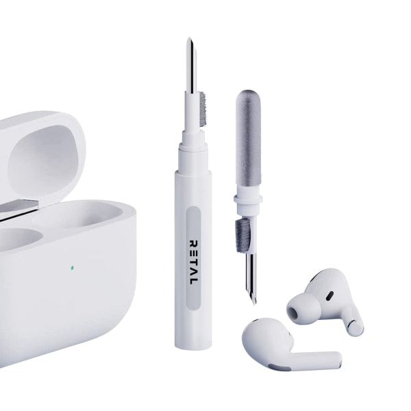 3-i-1 Multi rengjøringssett for Airpods med flere hvite