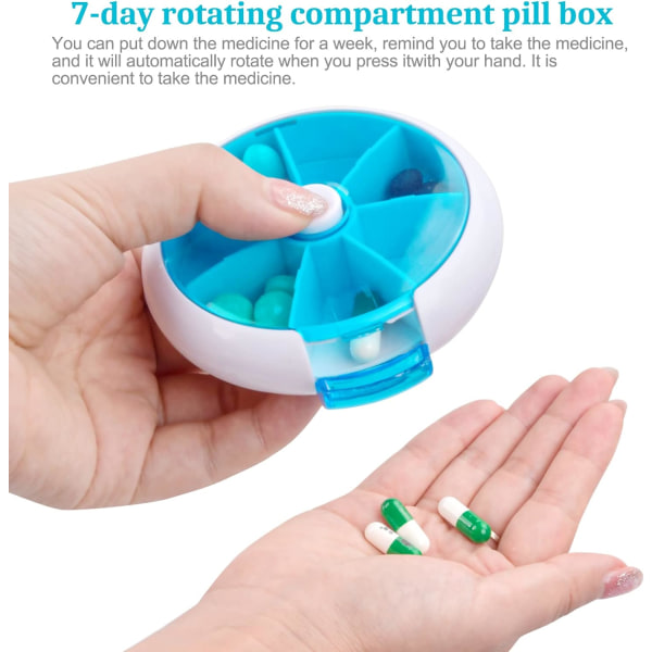 2 pillebokser, vanntett pilleboks, reise pilleaske,