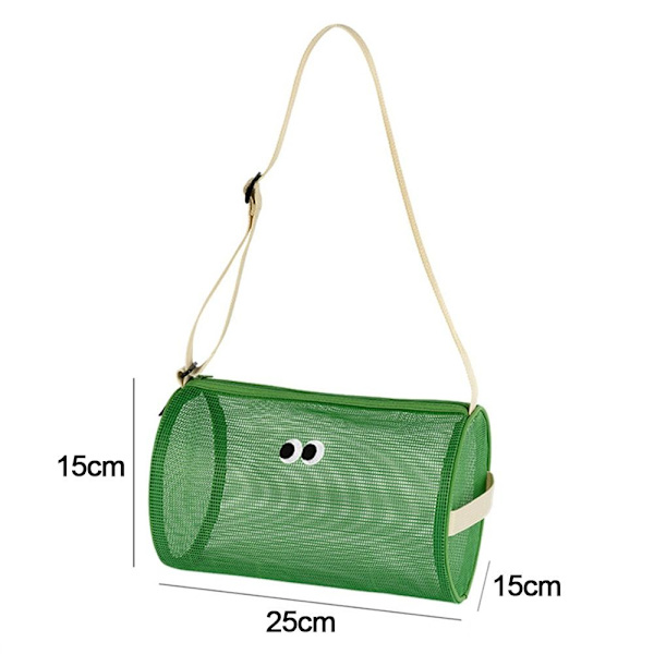 Strandväska i mesh, necessär, GRÖN green