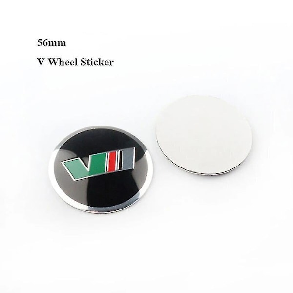 4 st 56mm 60mm Bil Hjulcentrumkapslar Fälgdekal Navkapslar För Skoda Octavia 1 2 3 A5 A7 A Vrs Mk1 Mk2 Mk3 Tillbehör[qb] 4pcs v stickers