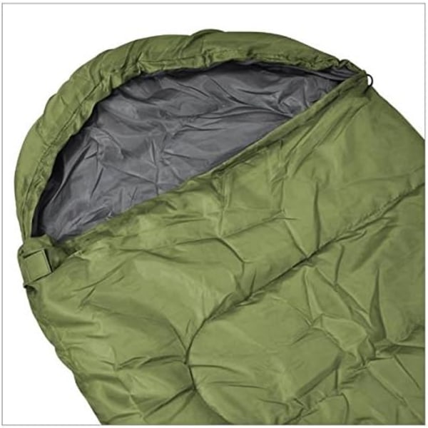 1 st Sovsäck för Vuxna, Enkelsängs Sovsäck för 3 Säsonger Lätt Camping Vandring Green
