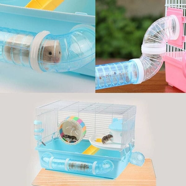 Hamstertunnlar, DIY extern hamstertunnelrör träningsburtillbehör DIY hamstertunnel för hamstermöss och andra små husdjur