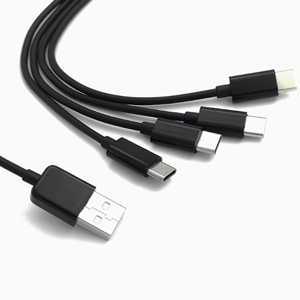 USB C Lang Ladekabel Multi-Port Ladekabel{hw} Black