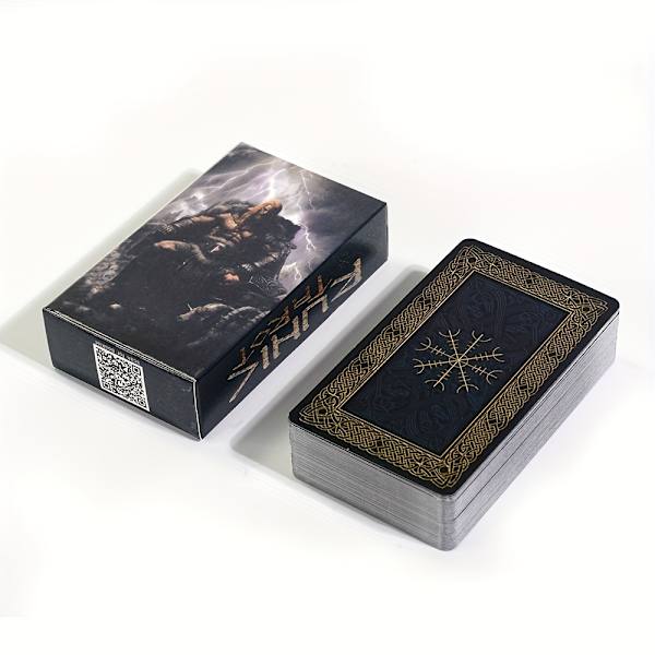 78-delad runisk tarotlek - Lås upp hemligheterna i det forntida nordiska Europa med Rider Waite Tarot System Runic Tarot Deck