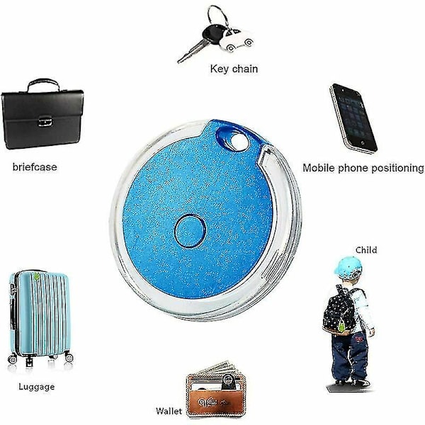 2024 4-pack Mini GPS-tracker Vattentät Bärbar Bluetooth-tracker för Bagage/Barn/Husdjur/Katt/Hund Premium