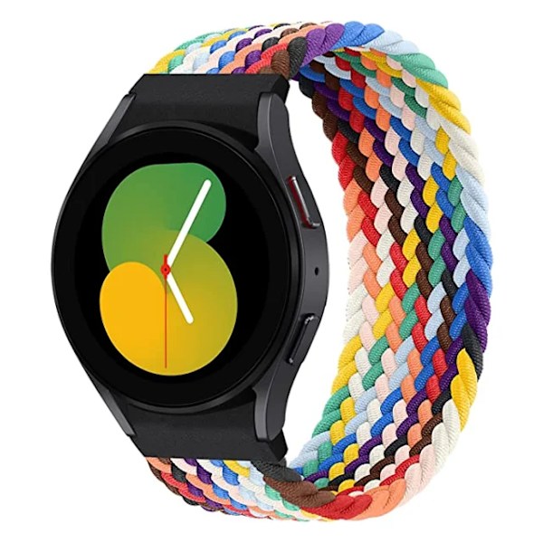 No Gaps Band för Samsung Galaxy Watch 4/5/6 44mm 40mm 4 classic 46mm Flätad soloögla correa Armband Galaxy 5 Pro 45mm rem Pride edition Pride edition M