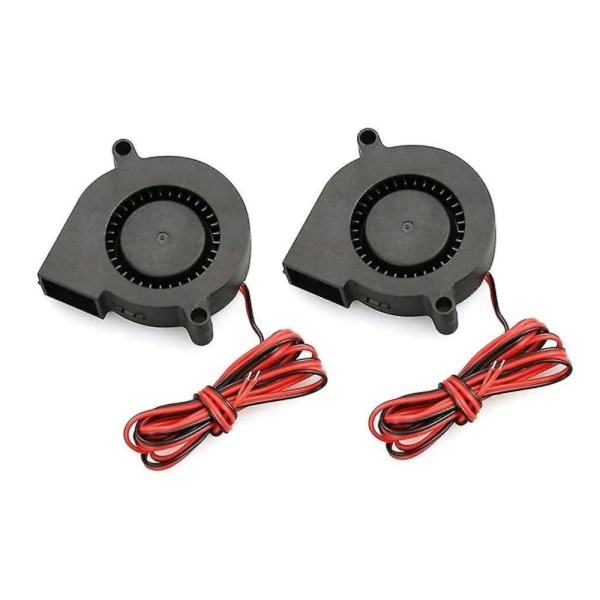 2 pcs Mini Cooling Fan 5015 DC 12V for 3D printers