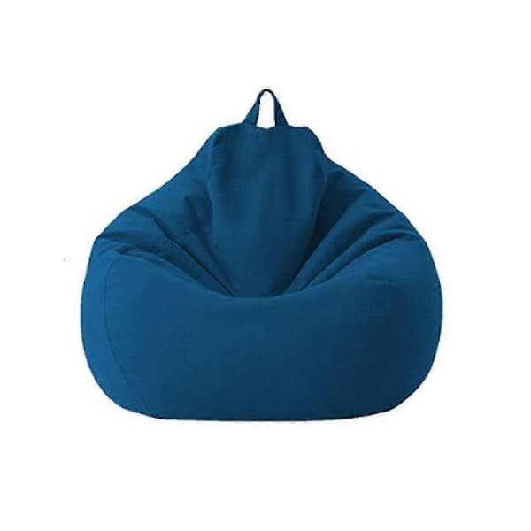 Store sækkestole med sofabetræk til indendørs brug, egnet til voksne og børn Blue 100*120CM
