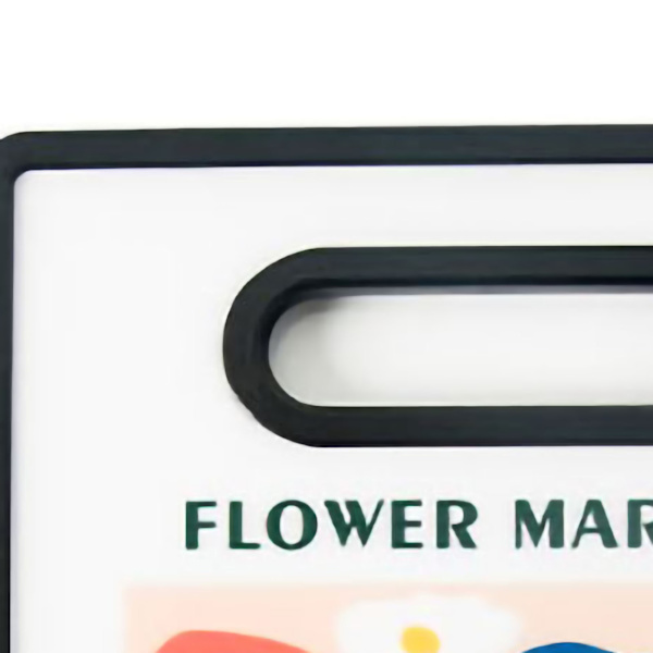 Skärbräda Akryl Multifunktion Lätt att Rengöra Hackbräda för Frukt Barn Kompletterande Mat Hem Kök Gorgeous Blomma Fyrkant 0.5